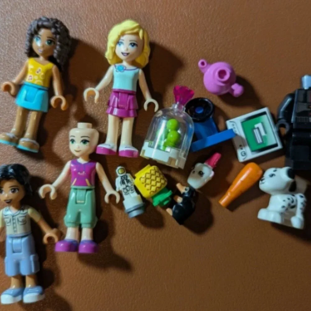 LEGO Friends Minifigures Lot Accessories Niffler Pineapple Puppy Tea Pot Carrot